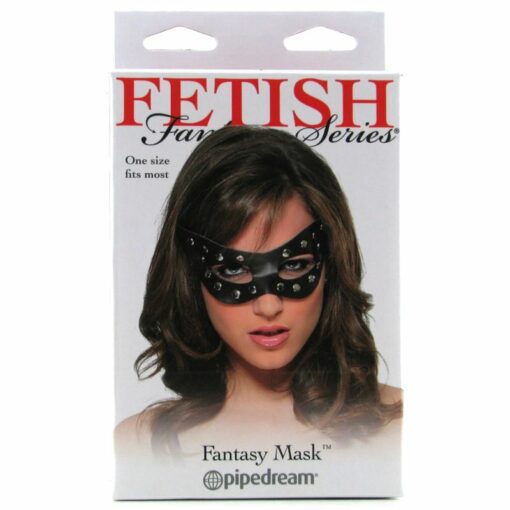 Fantasy Mask, bonita y elegante máscara de fantasía fabricada en cuero con tachuelas. En la tienda online encontrarás gran variedad de artículos de bondage.