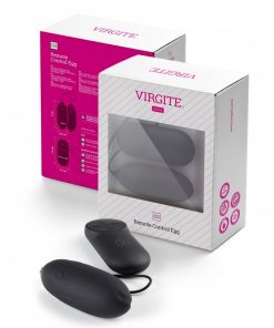 Huevo vibrador recargable Virgite G3 con mando a distancia, realizado en silicona suave de gran calidad. ¡Siente la vibración como nunca antes!