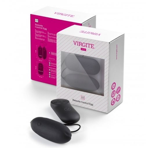 Huevo vibrador recargable Virgite G3 con mando a distancia, realizado en silicona suave de gran calidad. ¡Siente la vibración como nunca antes!