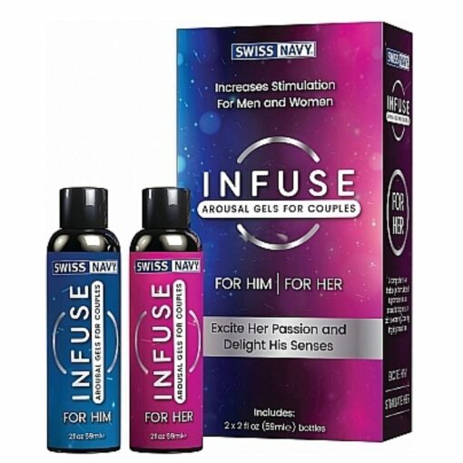 Infuse excita las pasiones y los sentidos desbloqueando los placeres de los dos. Maximiza tu vida sexual con este increíble gel estimulante. TS&F Sex Shop.