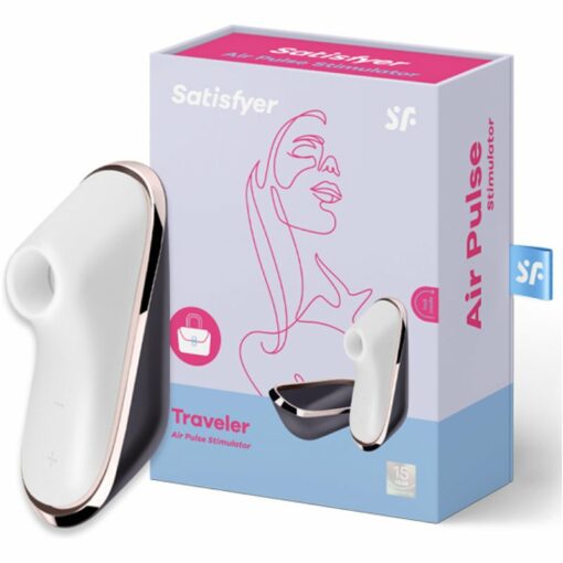 El bonito Satisfyer Pro Traveler te permite vivir orgasmos múltiples mediante la estimulación sin contacto. TS&F, la tienda erótica de las Islas Canarias.