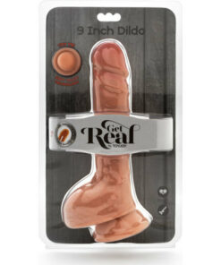 Este pene realístico con testículos es un consolador de primera calidad fabricado en TPE y diseñado para llegar a todos tus puntos íntimos. TS&F Sex Shop.