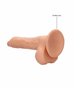 Fantástico pene realístico fabricado con TPE sin ftalatos. Éste material le aporta un tacto suave y sedoso y lo convierte en un juguete totalmente seguro para tu cuerpo.