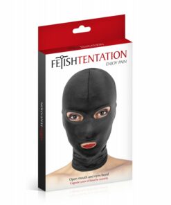 Ésta capucha o máscara fetiche es un accesorio indispensable en los juegos de dominación y sumisión. ¡Haz realidad tus fantasías! TS&F Juguetes Eróticos.