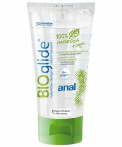 Bioglide Anal es un gel lubricante medicinal de alta calidad elaborado al 100% con ingredientes naturales por lo que es apto para veganos. TS&F Sex Shop.