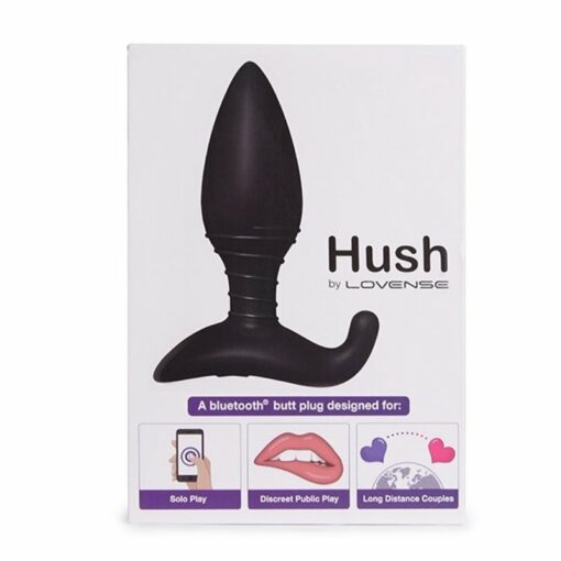 Plug vibrador Hush de Lovense, el más potente y el más vendido en todo el mundo. Usado en las principales plataformas de webcam. Disponible en TS&F.