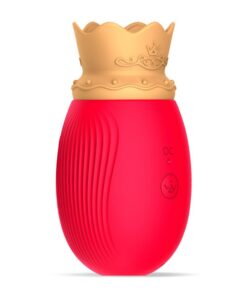 QueenRed es un innovador succionador de Ünihörn fabricado en silicona con una lengua vibradora en la parte superior que simula el sexo oral. TS&F en Canarias.