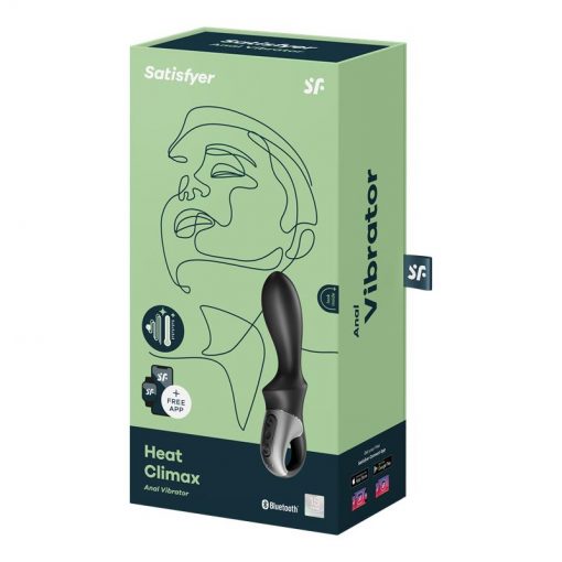 Satisfyer Heat Climax, para una estimulación anal intensa, tiene la función de calor hasta 39º para una sensación totalmente realista y control desde App.